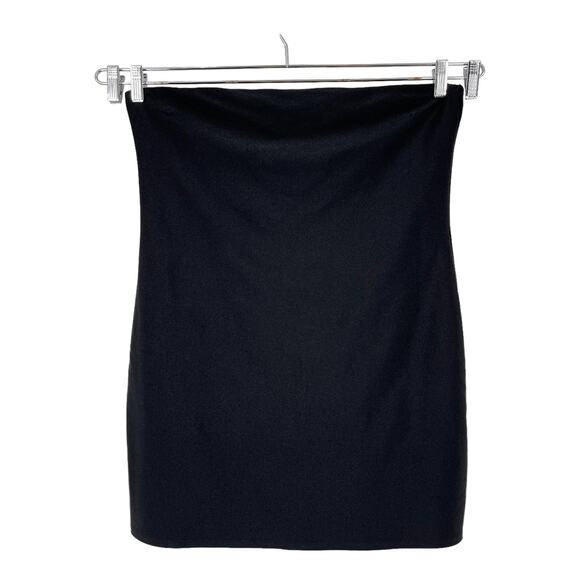 Good American tube Dress Shine Metallic Compression black size 7 (26W) - Picture 2 of 7